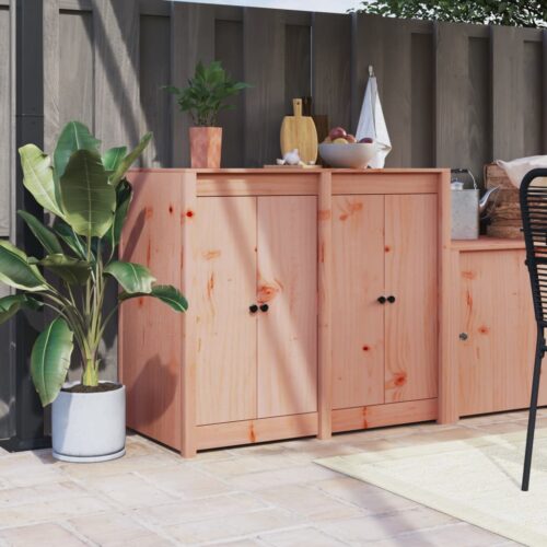 Outdoor Kitchen Doors 2pcs 50x9x82cm Solid Wood Douglas - Image 11