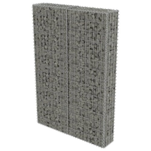 Gabion Wall with Covers Galvanised Steel 100x20x150cm - Image 2
