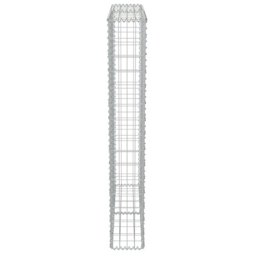 Gabion Wall with Covers Galvanised Steel 100x20x150cm - Image 5