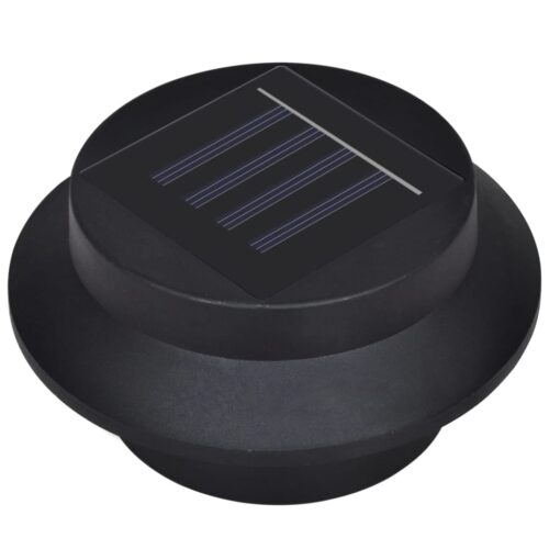 Outdoor Solar Fence Lamps 12pcs LED Black - Image 4