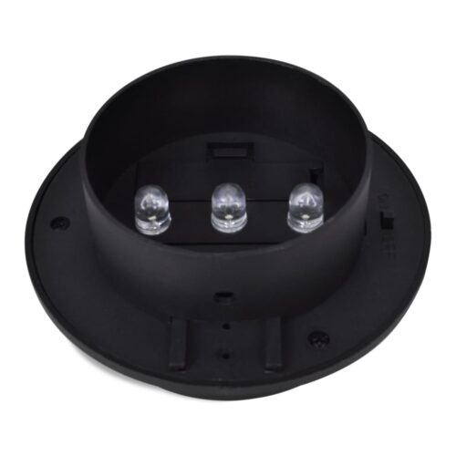 Outdoor Solar Fence Lamps 12pcs LED Black - Image 5