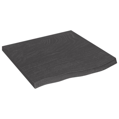 Bathroom Countertop Sink Vanity Board Table Top Dark Brown 60x60x4cm Treated Solid Wood