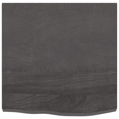 Bathroom Countertop Sink Vanity Board Table Top Dark Brown 60x60x4cm Treated Solid Wood - Image 3
