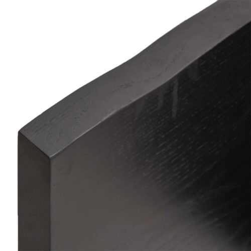 Bathroom Countertop Sink Vanity Board Table Top Dark Brown 60x60x4cm Treated Solid Wood - Image 7