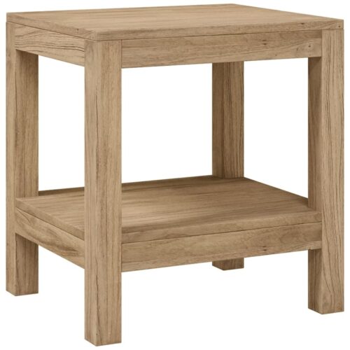 Bathroom Side Table 45x35x45cm Solid Wood Teak - Image 2
