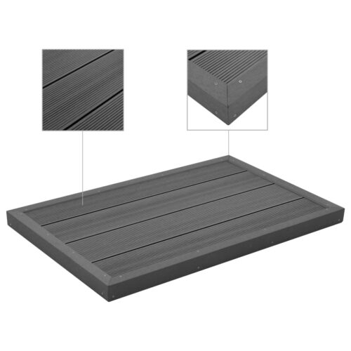 Floor Element for Solar Shower Pool Ladder WPC - Image 3