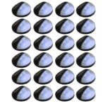 Outdoor Solar Wall Lamps LED 24pcs Round Black