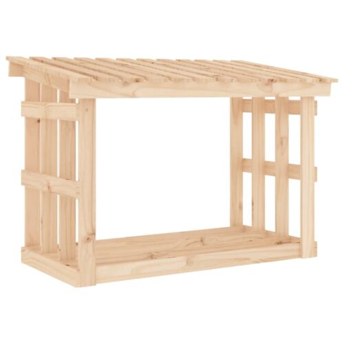 Firewood Rack 108x64.5x77cm Solid Wood Pine - Image 2
