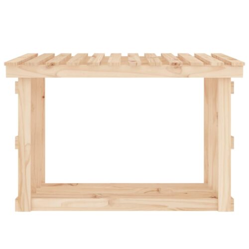 Firewood Rack 108x64.5x77cm Solid Wood Pine - Image 5