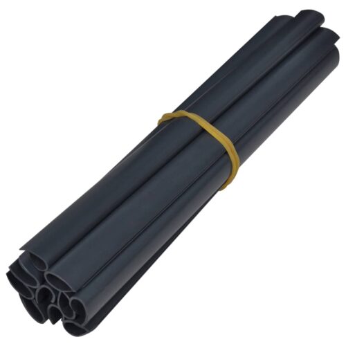Garden Privacy Screens 4pcs PVC 35x0.19m Matte Dark Grey - Image 7