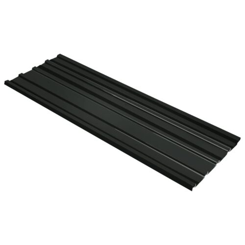 Roof Panels 12pcs Galvanised Steel Anthracite