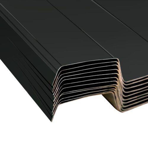 Roof Panels 12pcs Galvanised Steel Anthracite - Image 4