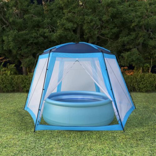 Pool Tent Fabric 500x433x250cm Blue - Image 7