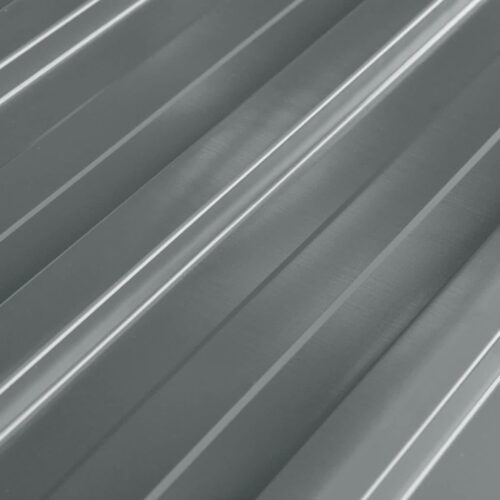 Roof Panels 12pcs Galvanised Steel Grey - Image 3