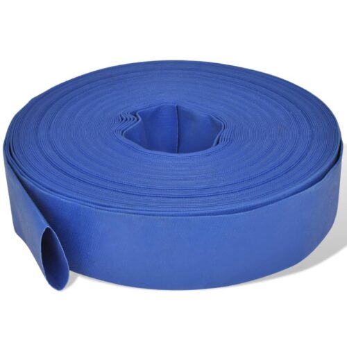 Flat Hose 50m 2" PVC Layflat Garden Water Pump Transfer Flat Outlet Discharge