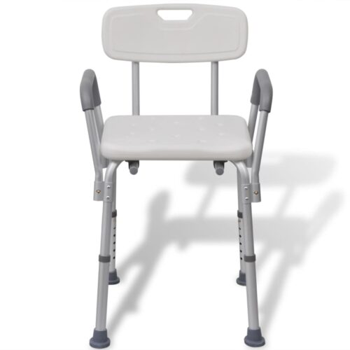 Shower Chair Aluminium White - Image 2