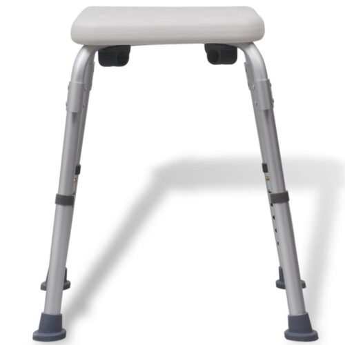 Shower Chair Aluminium White - Image 6