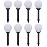 Outdoor Pathway Lamps 8pcs LED 15cm with Ground Spike