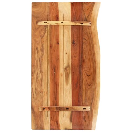 Bathroom Vanity Top Solid Acacia Wood Timber Countertop 100x52x2.5cm - Image 2
