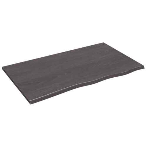 Oak Wood Timber Bathroom Countertop Sink Vanity Board Table Top Brown 100x60x2cm