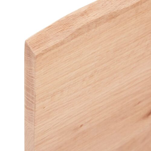 Bathroom Countertop Sink Vanity Board Table Top Light Brown 100x60x2cm Treated Solid Wood - Image 5