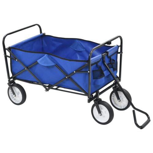 Folding Hand Trolley Steel Blue - Image 2