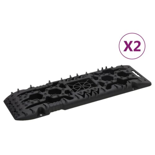 Traction Boards 2pcs Black 107x31x7cm Nylon