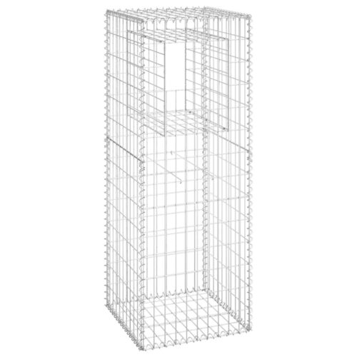 Gabion Basket Posts 2pcs 50x50x140cm Iron - Image 3