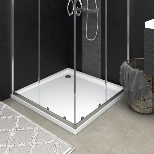 Square ABS Shower Base Tray Bathroom Floor Trays White 80x80cm