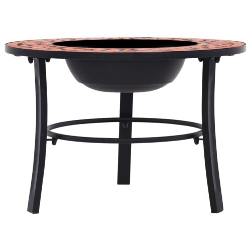 Mosaic Fire Pit Terracotta 68cm Ceramic - Image 2