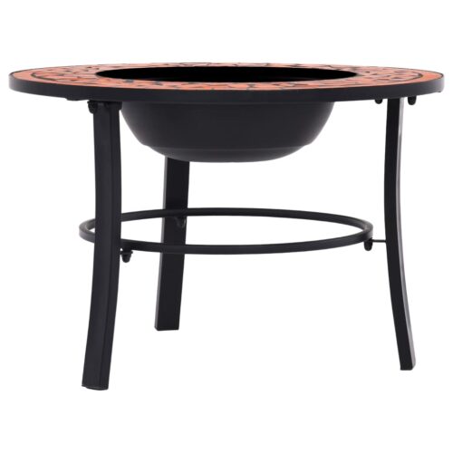 Mosaic Fire Pit Terracotta 68cm Ceramic - Image 3