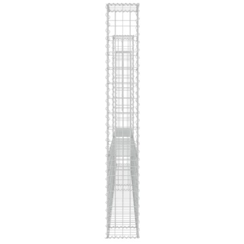 U-shape Gabion Basket with 3 Posts Iron 260x20x150cm - Image 4