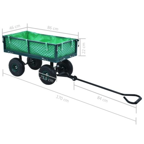 Garden Hand Trolley Green 250 kg - Image 11