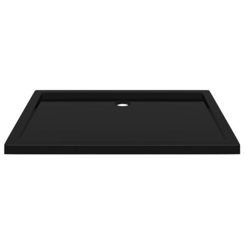 Rectangular ABS Shower Base Tray Bathroom Floor Trays Black 80x110cm - Image 3
