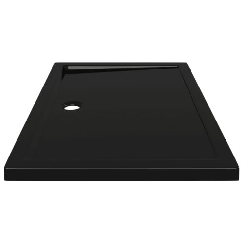 Rectangular ABS Shower Base Tray Bathroom Floor Trays Black 80x110cm - Image 4