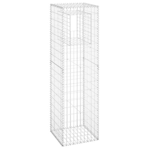 Gabion Basket Posts 2pcs 50x50x180cm Iron - Image 3