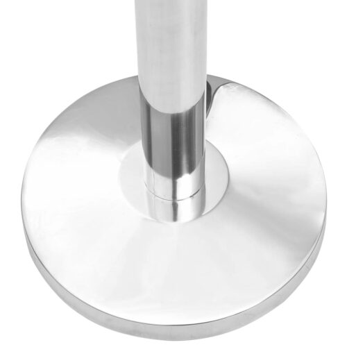 VIP Queue Barrier Set Red Stainless Steel Airport Crowd Control Stanchion 4-Post - Image 5