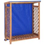Firewood Storage Shed 105x38x115cm Solid Acacia Wood