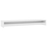 Monitor Stand White 100x24x13cm Engineered Wood