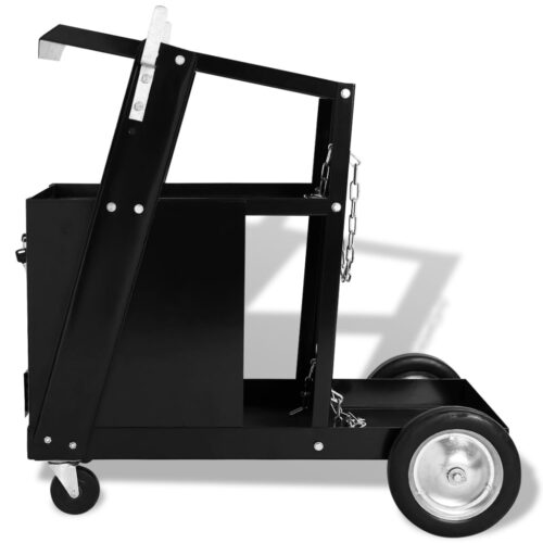 Welding Cart with 4 Drawers Black - Image 2