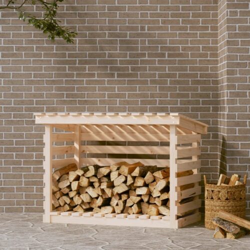 Firewood Rack 108x73x79cm Solid Wood Pine