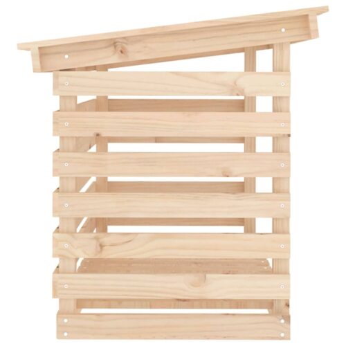 Firewood Rack 108x73x79cm Solid Wood Pine - Image 6