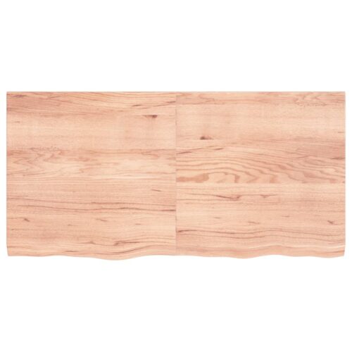 Light Oak Wood Timber Bathroom Countertop Sink Vanity Board Table Top 120x60x4cm - Image 3