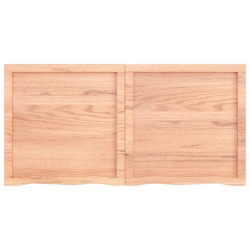 Light Oak Wood Timber Bathroom Countertop Sink Vanity Board Table Top 120x60x4cm - Image 4