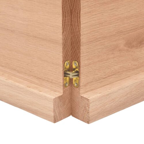 Light Oak Wood Timber Bathroom Countertop Sink Vanity Board Table Top 120x60x4cm - Image 7