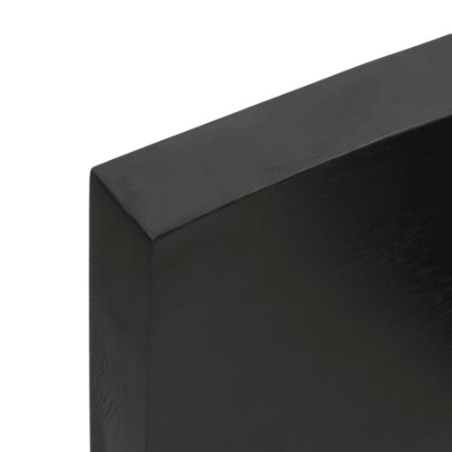 Bathroom Countertop Sink Vanity Board Table Top Dark Brown 100x60x6cm Treated Solid Wood - Image 7