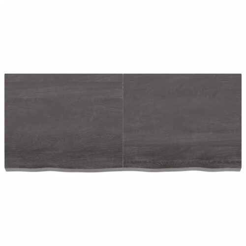 Dark Oak Wood Timber Bathroom Countertop Sink Vanity Board Table Top 120x50x6cm - Image 3