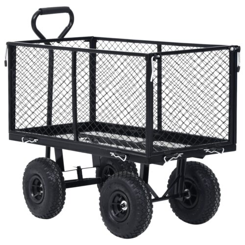 Garden Hand Trolley Black 350 kg - Image 4