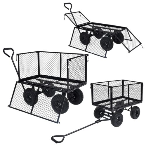 Garden Hand Trolley Black 350 kg - Image 7