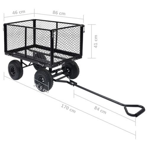 Garden Hand Trolley Black 350 kg - Image 11